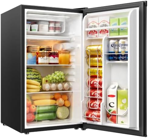 EUHOMY Mini Fridge with Freezer, 3.2 Cu.Ft Compact Refrigerator for Dorm by EUHOMY