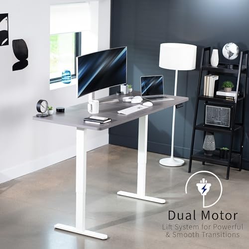 VIVO Dark Gray 71 x 30 in Standing Desk, DESK-KIT-E2W7G - Image 3