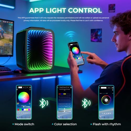 BEICHEN Mini Fridge 4L/6 Can With APP Light Controller for Gaming Room - Image 2