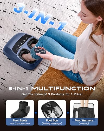 KINGJOY Foot Massager with Heat for Neuropathy and Plantar Fasciitis Relief - Image 7