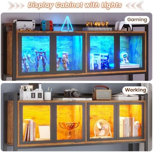 SEDETA L Shaped Gaming Corner Desk with Drawers, Hutch and Storage Shelves - Image 5