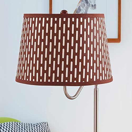 Brightech Madison Side Table with Lamp Combo with LED Bulb, Desk Lamp with USB Port, Bedside Reading Light, Modern End Table with Floor Lamp for Bedroom, Living Room, Office - Havana Brown - Image 6