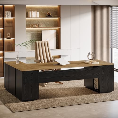 Tribesigns 86" L-Shaped Executive Office Desk, Extra Large Home Office Desk by Tribesigns