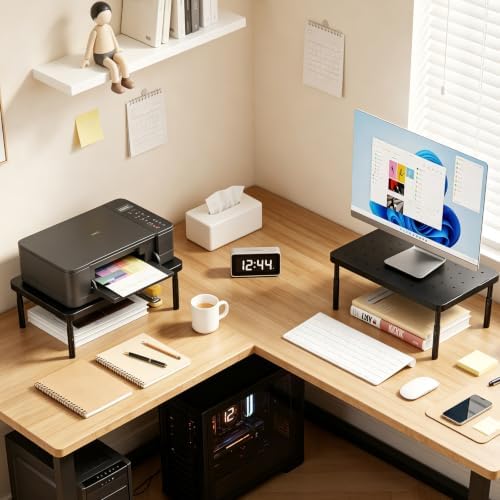 WALI Dual Monitor Riser for Desk, Adjustable Laptop Riser, up to 44 lbs - Image 5