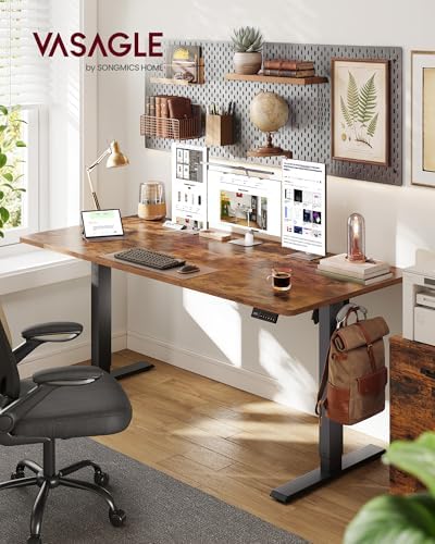 VASAGLE Electric Standing Desk, Height Adjustable, 63 x 27.6 Inches - Image 2