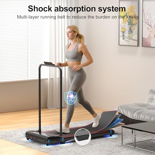 Walking Pad Treadmill for Home with Handle Bar Foldable Under Desk Terluxra - Image 4