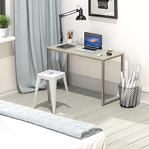 SHW Mission 32-Inch Home Office Computer Desk, Maple - Image 2