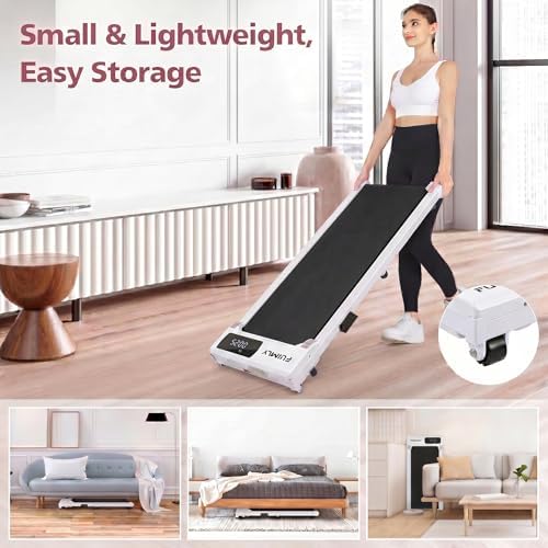 FUNMILY Walking Pad Treadmill Under Desk, 3.0HP Small Treadmill for Home/Office, 2026 Upgrade 3-in-1 Mini Treadmills with Remote Control, LED Display, 300 LBCapacity, No Assembly Required - Image 5
