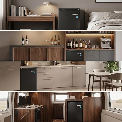 3.2 Cu. ft. Mini Refrigerator, Single-Door Compact Fridge with Freezer, with LED, Adjustable Shelves, for Dorm, Office, Bedroom, Kitchen, Bar - Image 2