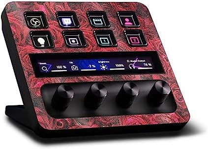 MightySkins Glossy Glitter Skin Compatible with Elgato Stream Deck + - Too Many Roses | Protective, Durable High-Gloss Glitter Finish | Easy to Apply, Remove, and Change Styles | Made in The USA by MIGHTY+SKINS