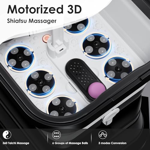 Ranjova Foot Spa Electric Rotary Massage with Heat, Bubble, Remote Control - Image 3