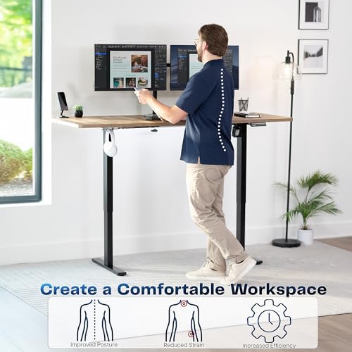 VIVO Reclaimed Wood 71 x 30 in Standing Desk, DESK-KIT-1B7P - Image 3