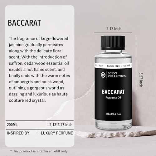 Luxury Hotel Scent Baccarat Diffuser Oil 200mlFragrance Oil Refill for Home - Image 3