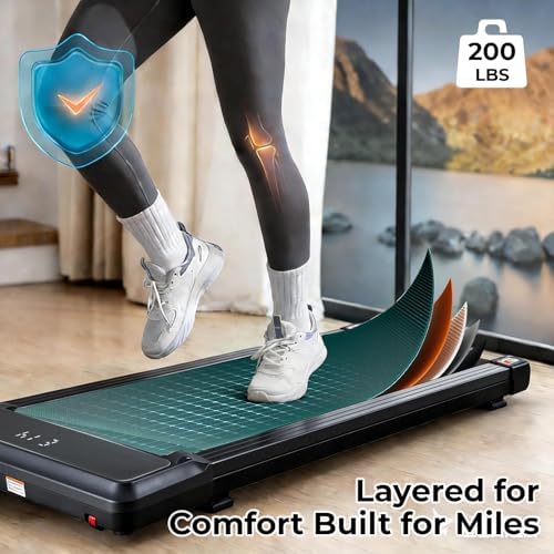 Walking Pad Treadmills for Home with Remote Control&LED Display - Image 5