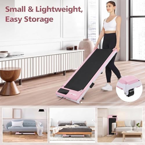 FUNMILY Walking Pad Treadmill Under Desk, 3.0HP Small Treadmill for Home/Office, 2026 Upgrade 3-in-1 Mini Treadmills with Remote Control, LED Display, 300 LBCapacity, No Assembly Required - Image 5