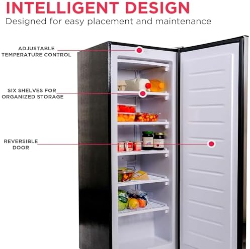 Frigidaire EFRF694, 6.5 cu ft, Upright Freezer, Platinum Series, Stainless steel - Image 5