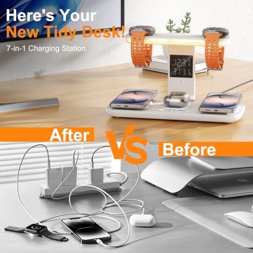 7 in 1 Wireless Charging Station for Samsung Galaxy Dual Watch Charger - Image 4