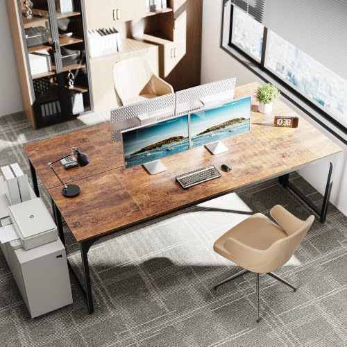 Huuger Computer Desk, 86.6 Inch Home Office Desk - Image 2