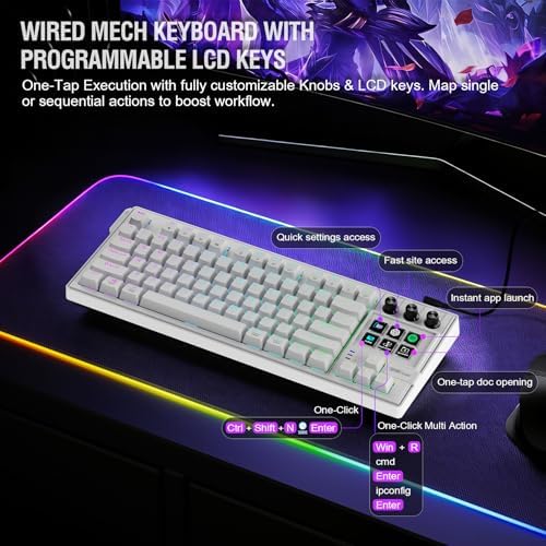 VSD K1 Pro 87‑Key Macro Mechanical Keyboard with Integrated Streaming Deck - Image 2