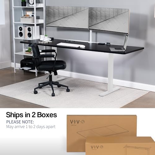 VIVO Black 83 x 30 in Standing Desk, DESK-KIT-E2W84-30B - Image 4