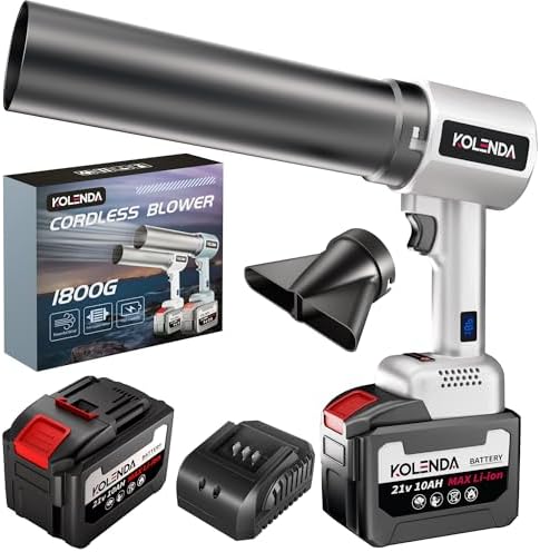 Cordless Handheld Car Dryer Blower, 1800G 335MPH Air Duster by KOLENDA