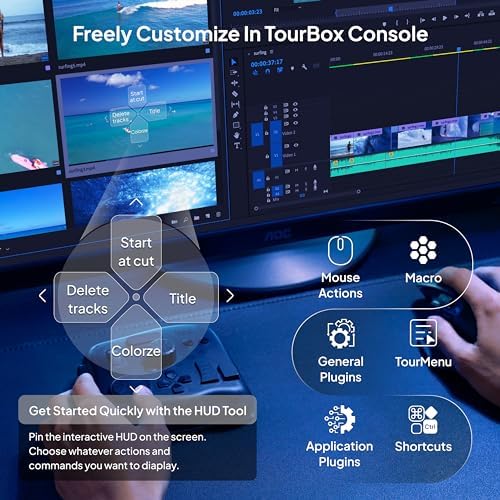 TOUR BOX Elite - Editing Controller, Wireless Professional Console, Grey - Image 5
