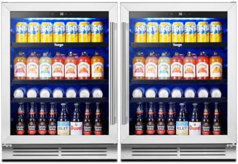 Yeego Beverage Refrigerator - 48 inch 360 Cans Beer Cooler with Glass Door by Yeego