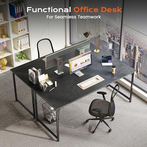 PRAISUN 55 X 24 Inch Computer Desk with Deeper Desktop - Image 3