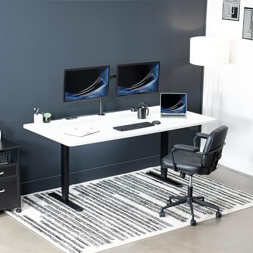 VIVO White 71 x 36 in Standing Desk, DESK-KIT-2B7W-36 - Image 2