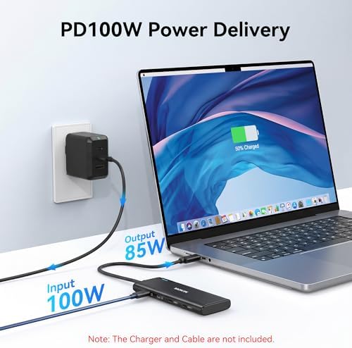 MOKiN USB C Splitter for Dual Monitors 4K@60Hz DP Alt Mode (Black) - Image 5