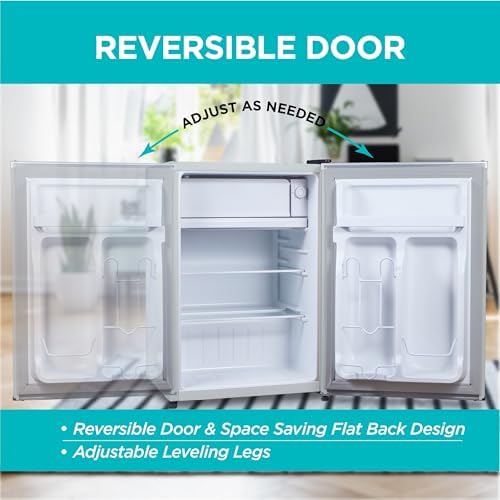 BLACK+DECKER 2.5 Cu. Ft. Compact Refrigerator, BCRK25V, Stainless Look - Image 5