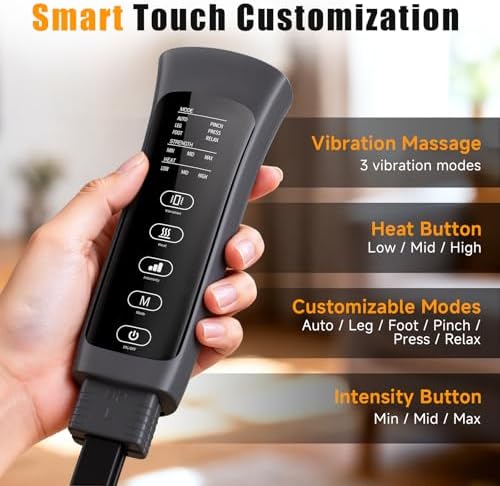 Leg Compression Massager with Heat for Circulation and Pain Relief - Image 5