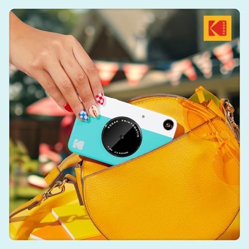 KODAK Printomatic Full-Color Instant Print Digital Camera, Zink 2x3" (5.1x7.5 cm) Sticky-Back Photo Paper, 5MP, Portable, Creative Fun Gift for Birthday, Christmas, Holiday, Blue - Image 6