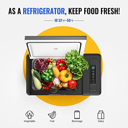 BougeRV 12v refrigerator 30 Quart, -8℉~50℉ Portable Freezer for Car, Black - Image 3