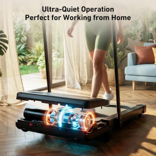 DeerRun Walking Pad Treadmill with Incline & Handle Bar - Image 6