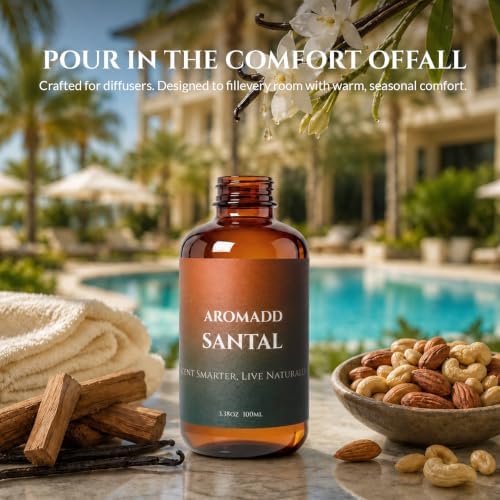 Aromadd Santal Diffuser Oil Inspired by Luxury Hotel Scent, 100 mL - Image 3