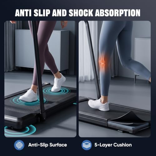NEWBULIG Foldable Walking Pad with Handle Bar,Treadmills for Home Office - Image 4