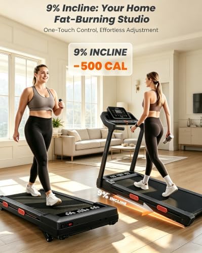 MJWW 6% Incline Walking Pad, Smart AI Under Desk Treadmill for Home - Image 2