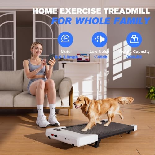 6% Incline 300 lbs Walking Pad Under Desk Treadmill - Image 5