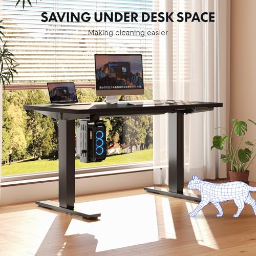 FLEXISPOT EN2 48"x24" Electric Standing Desk with PC Stand Bundle, Black - Image 3