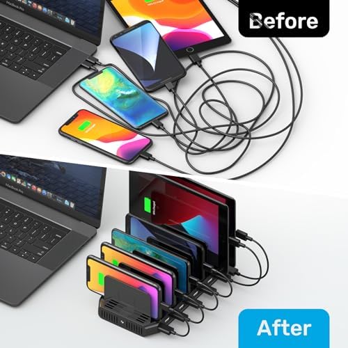 Unitek 10 USB Charging Station Multiple Devices for iPad Tablet iPhone Mic - Image 4