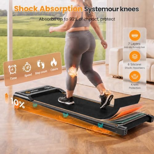 Walking Pad with Vibration Plate with 10% Incline，Under Desk Walking pad - Image 6