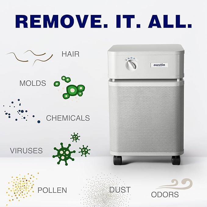 Austin Air HealthMate Plus Air Purifier, Midnight Blue, Model B450 - Image 3