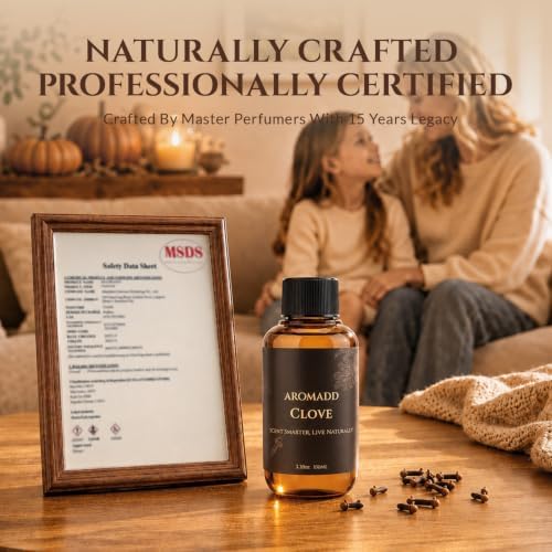 AROMADD AROMADD Clove Diffuser Oil Inspired by Luxury Hotel Scent, 100 mL - Image 4