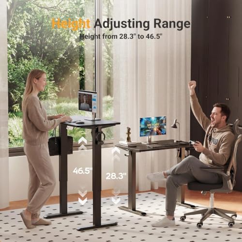 YDN Electric Standing Desk, 35x20 Inch, Black - Image 4