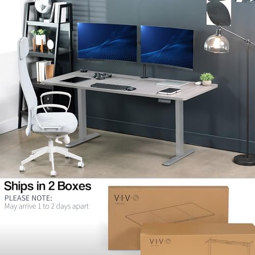 VIVO Dark Gray 71 x 30 in Standing Desk, DESK-KIT-E2G7G - Image 5