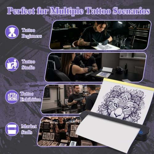 Portable Tattoo Stencil Printer, Bluetooth Thermal Transfer Printer - Image 6