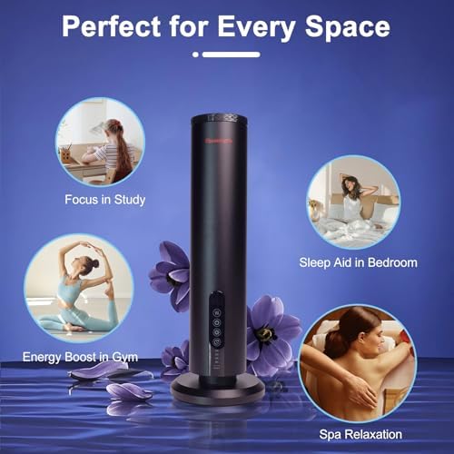 Air Diffuser Bluetooth Waterless Essential Oil Aromatherapy Diffuser with Timer, 1200 Sq Ft Coverage Fit for Home, Office, Bedroom & Spa - Image 3