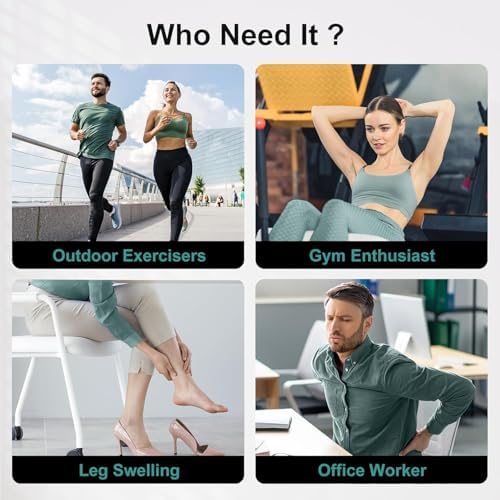 Nekteck Cordless Leg Compression Massager Recovery System, (2-Pack) Middle - Image 6