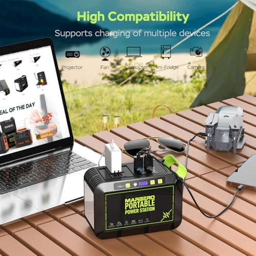 MARBERO Solar Powered Generator 88Wh, 120W Surge with 25W Solar Panel Kit - Image 3